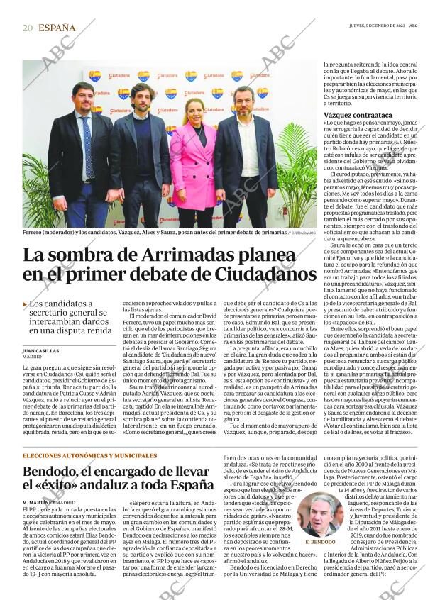 ABC MADRID 05-01-2023 página 20