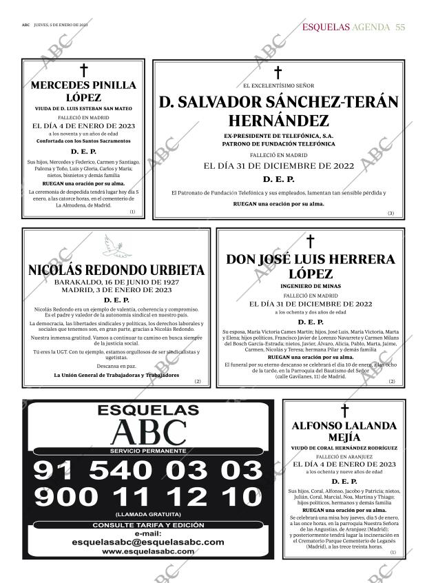 ABC MADRID 05-01-2023 página 55