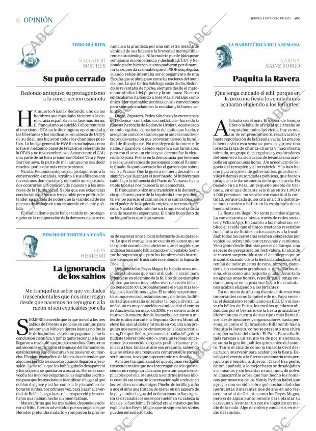 ABC MADRID 05-01-2023 página 6