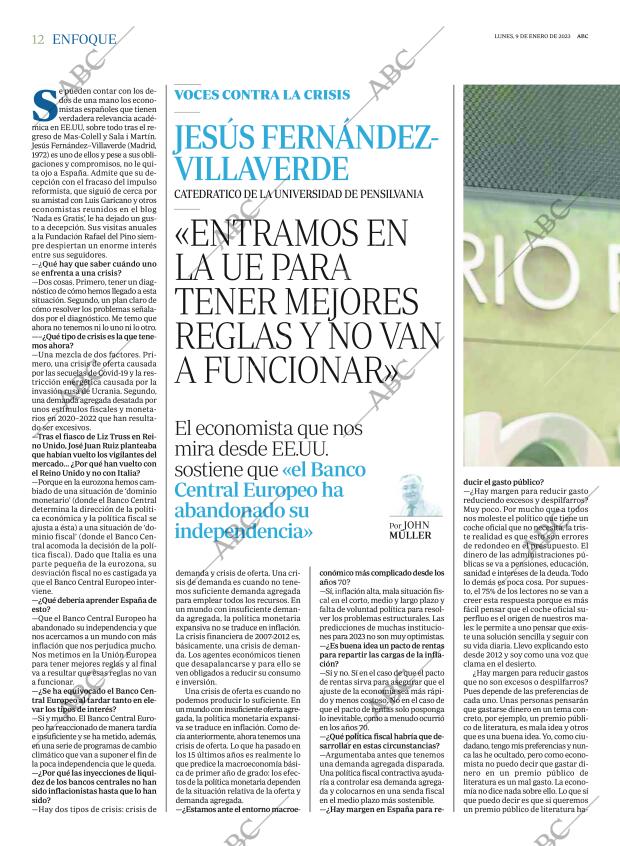 ABC MADRID 09-01-2023 página 12
