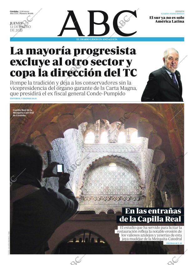 ABC CORDOBA 12-01-2023 página 1