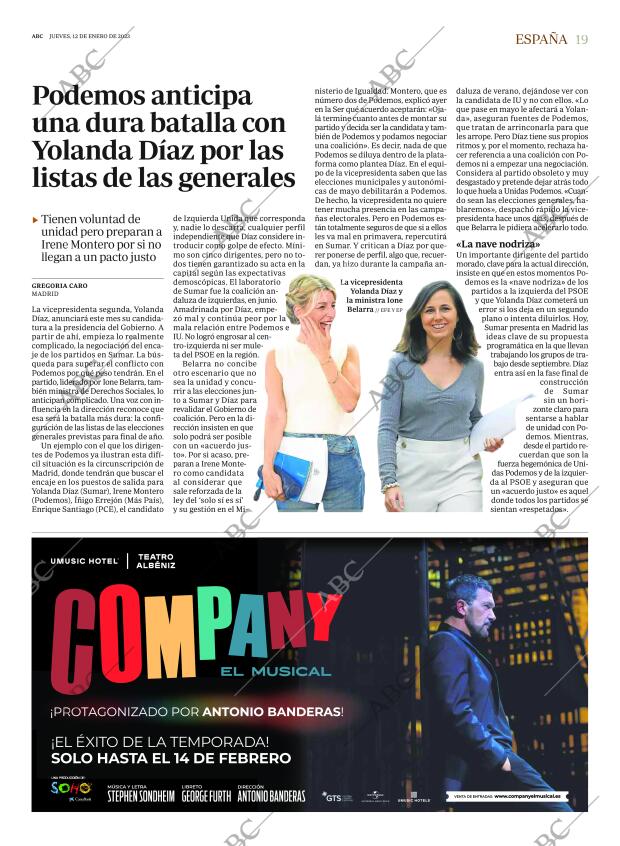 ABC MADRID 12-01-2023 página 19