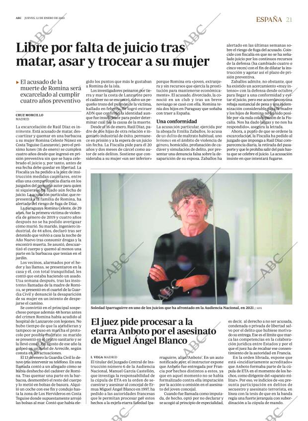 ABC MADRID 12-01-2023 página 21