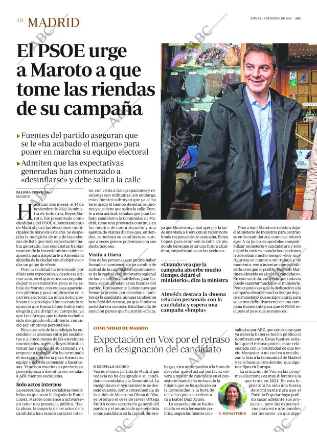 ABC MADRID 12-01-2023 página 48
