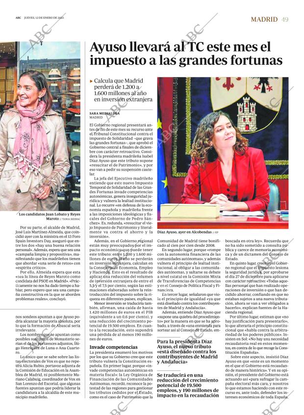 ABC MADRID 12-01-2023 página 49