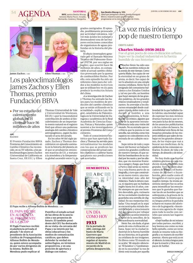 ABC MADRID 12-01-2023 página 54