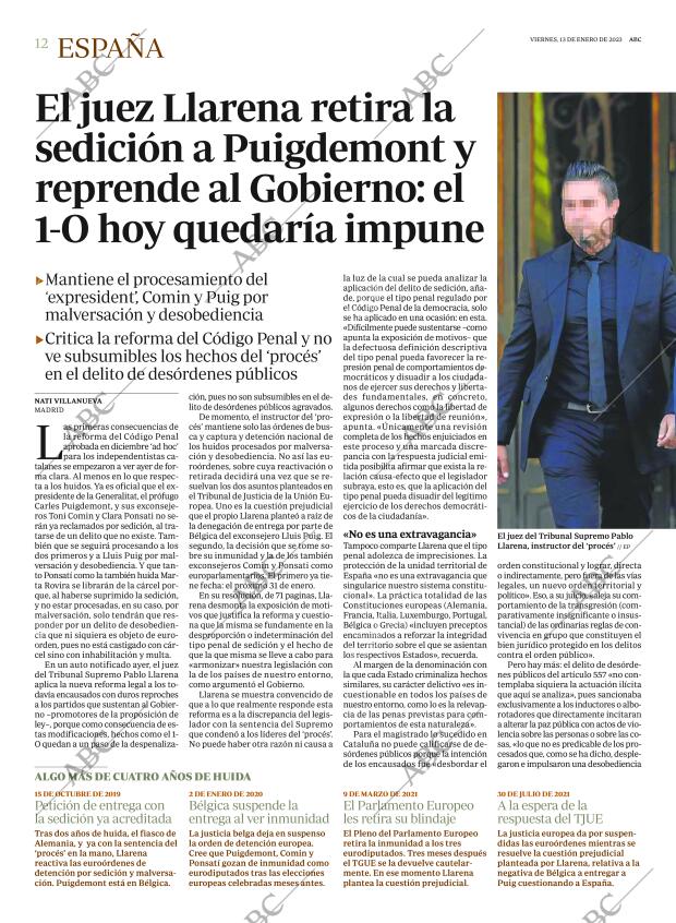 ABC MADRID 13-01-2023 página 12