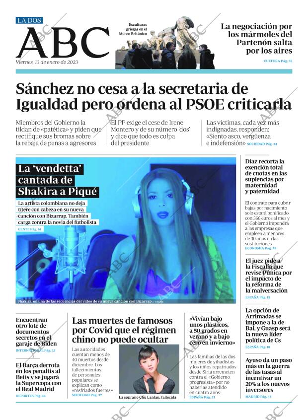 ABC MADRID 13-01-2023 página 2