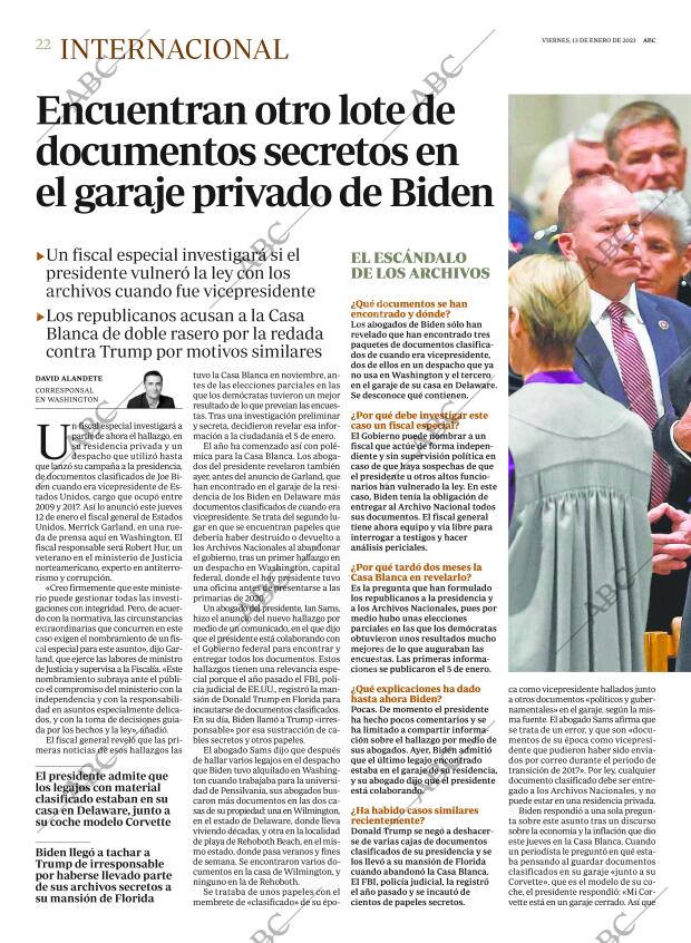 ABC MADRID 13-01-2023 página 22