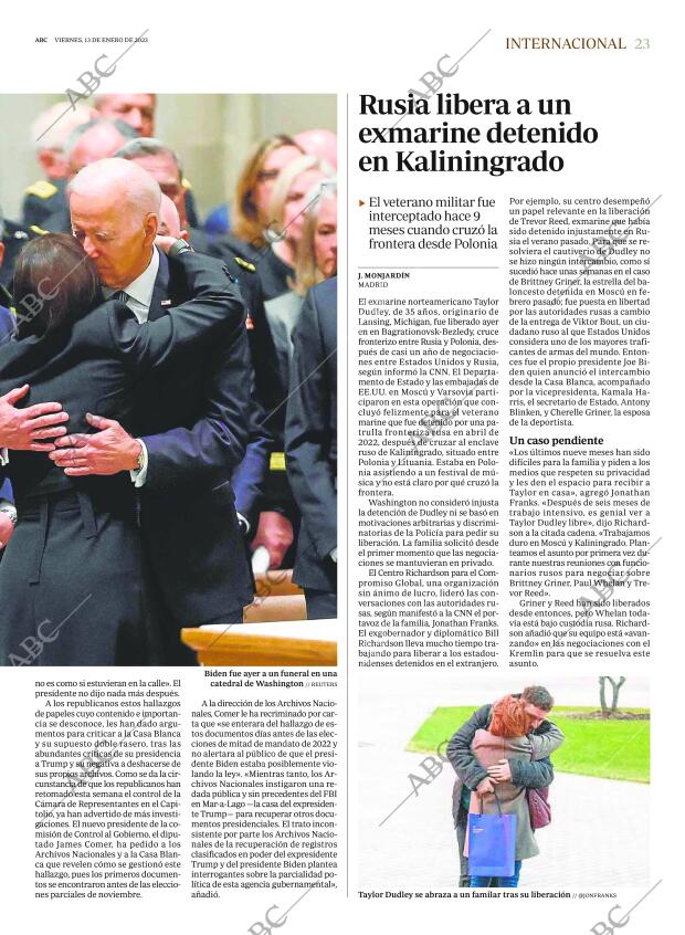 ABC MADRID 13-01-2023 página 23