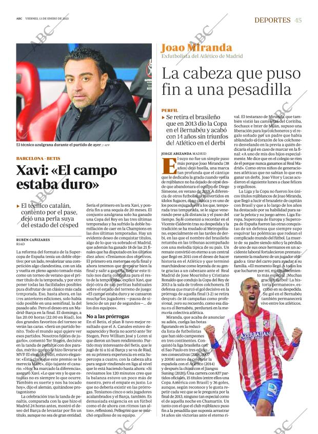 ABC MADRID 13-01-2023 página 45