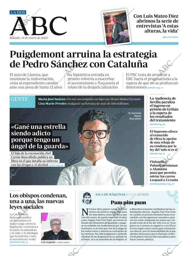 ABC MADRID 14-01-2023 página 2