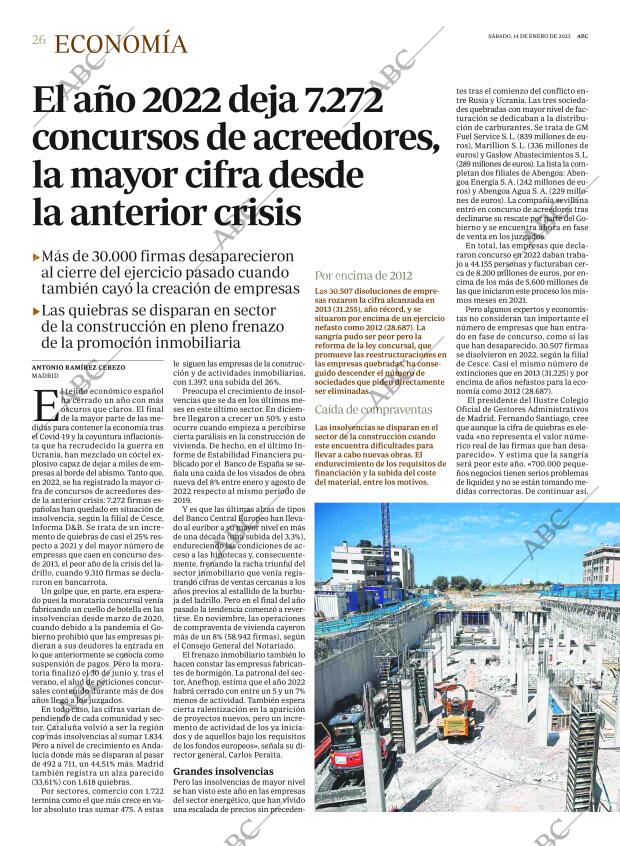 ABC MADRID 14-01-2023 página 26