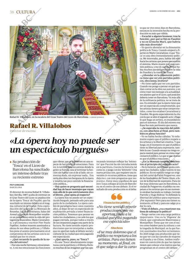 ABC MADRID 14-01-2023 página 38