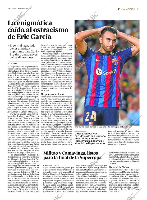 ABC MADRID 14-01-2023 página 41