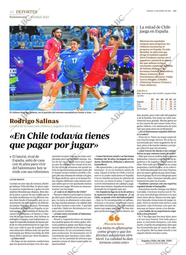 ABC MADRID 14-01-2023 página 44