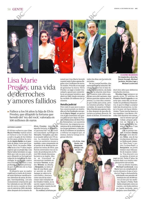 ABC MADRID 14-01-2023 página 58