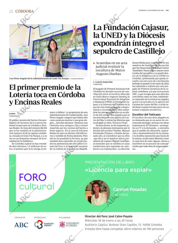 ABC CORDOBA 15-01-2023 página 22