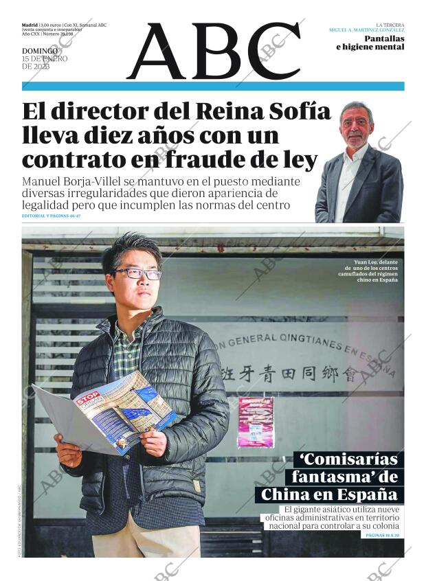 ABC MADRID 15-01-2023 página 1