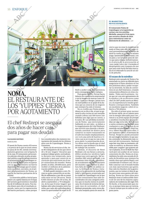 ABC MADRID 15-01-2023 página 16