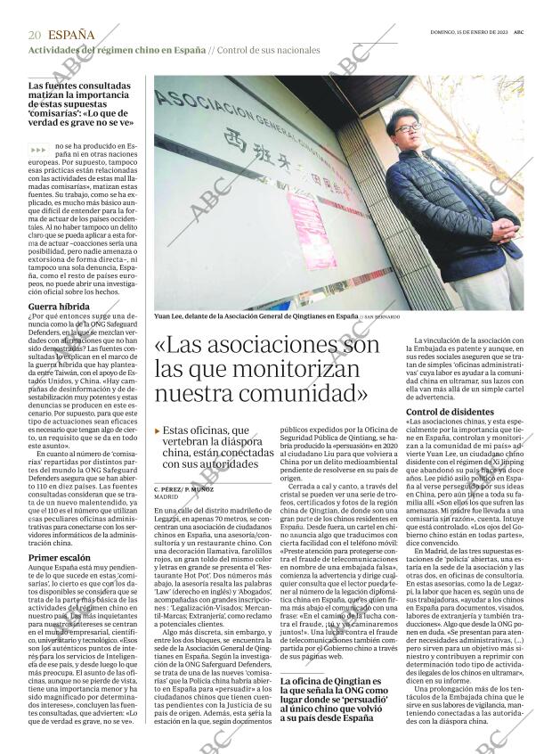 ABC MADRID 15-01-2023 página 20