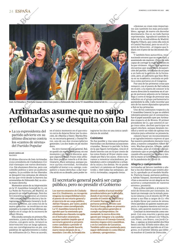 ABC MADRID 15-01-2023 página 24