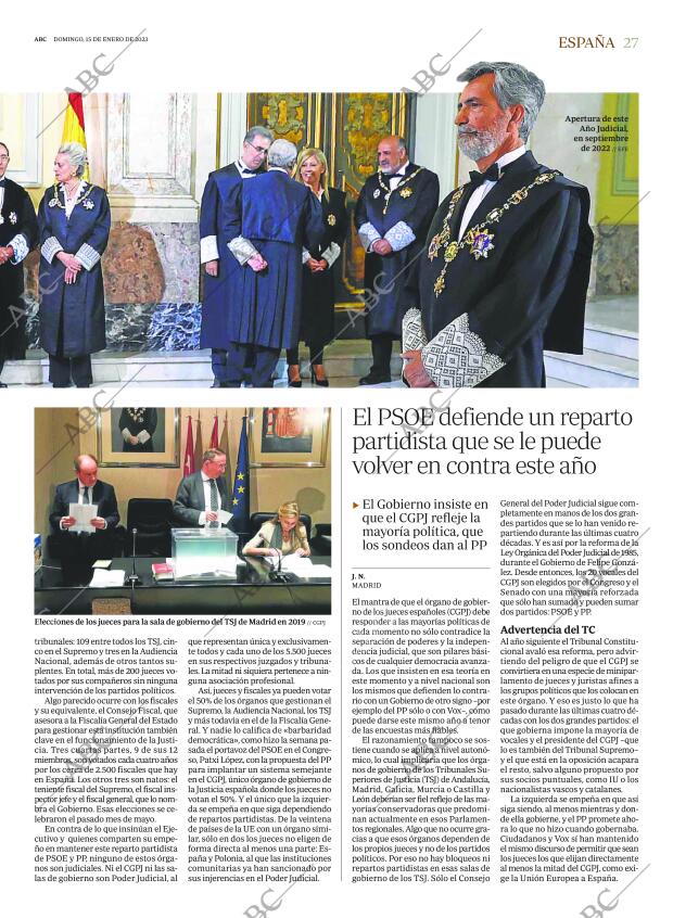 ABC MADRID 15-01-2023 página 27
