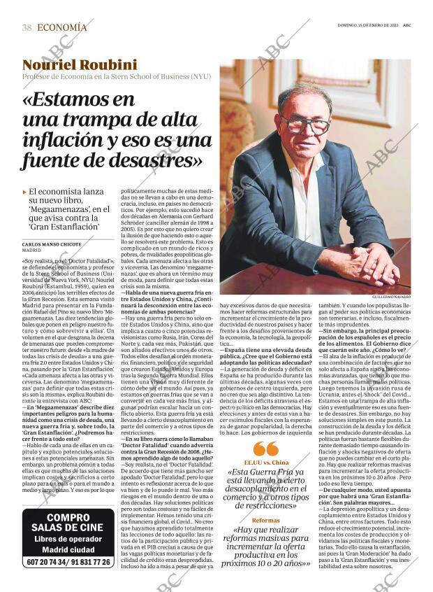 ABC MADRID 15-01-2023 página 38