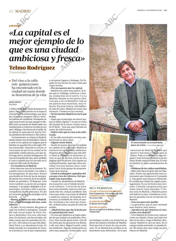 ABC MADRID 15-01-2023 página 62