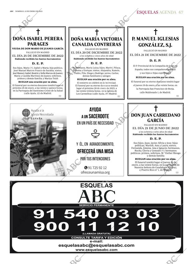 ABC MADRID 15-01-2023 página 67