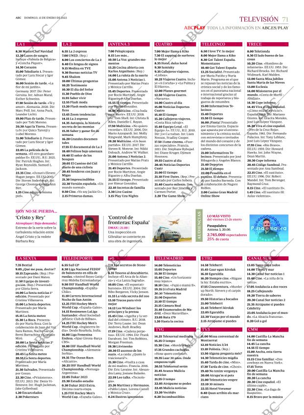 ABC MADRID 15-01-2023 página 71