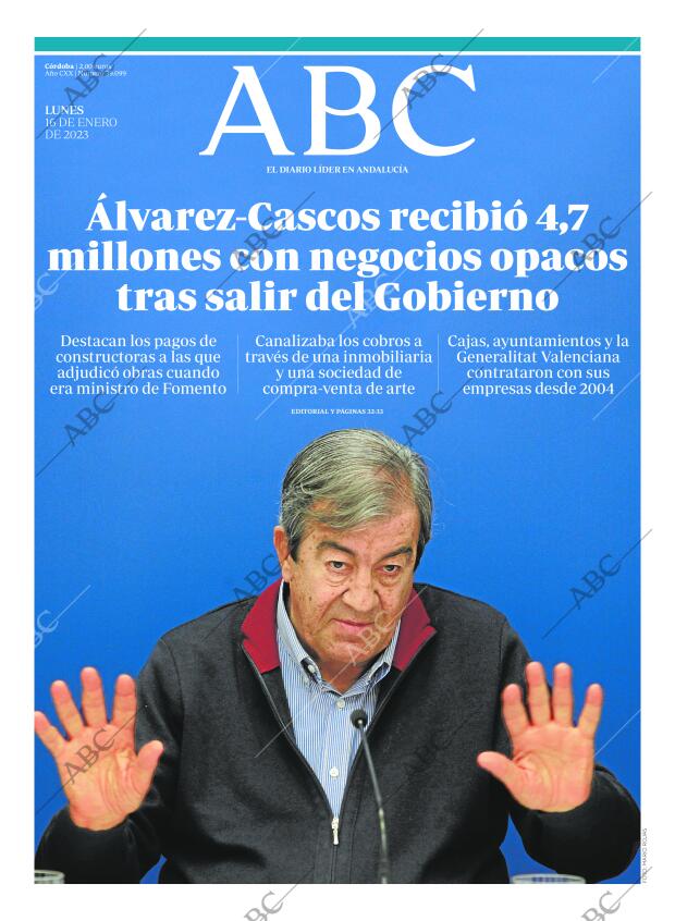 ABC CORDOBA 16-01-2023 página 1