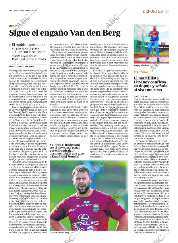 ABC CORDOBA 16-01-2023 página 57