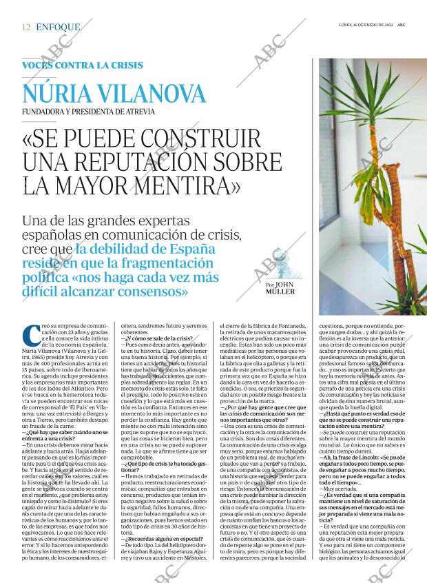 ABC MADRID 16-01-2023 página 12