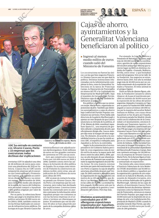 ABC MADRID 16-01-2023 página 15