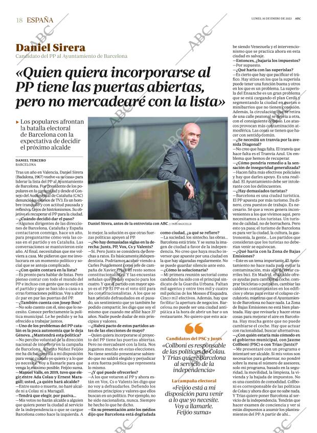 ABC MADRID 16-01-2023 página 18