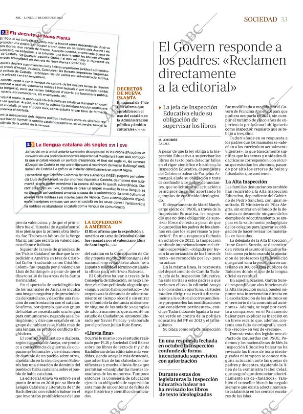 ABC MADRID 16-01-2023 página 33