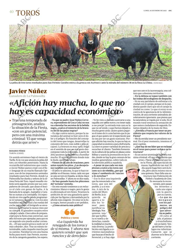 ABC MADRID 16-01-2023 página 40