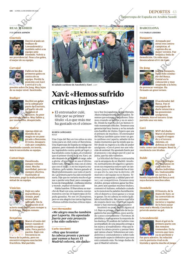 ABC MADRID 16-01-2023 página 43