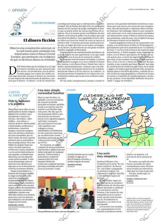 ABC MADRID 16-01-2023 página 6