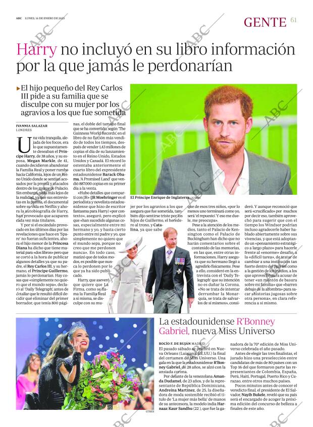 ABC MADRID 16-01-2023 página 61