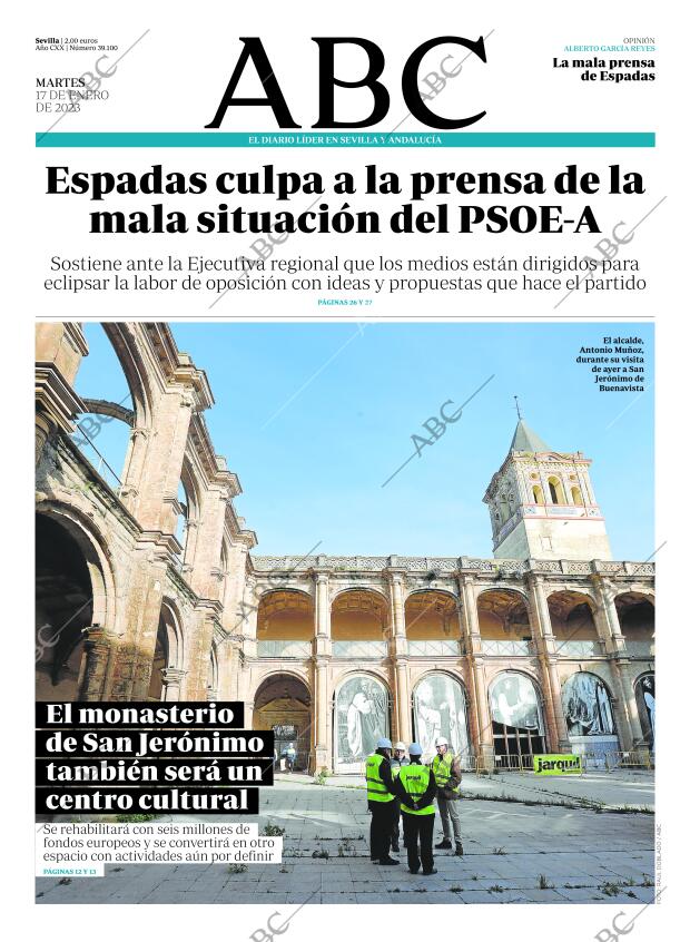 ABC SEVILLA 17-01-2023 página 1