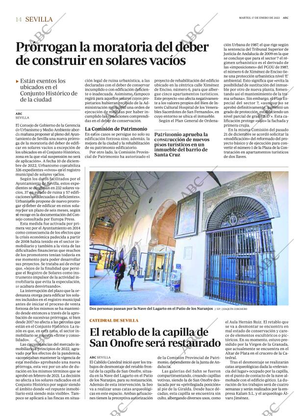 ABC SEVILLA 17-01-2023 página 14