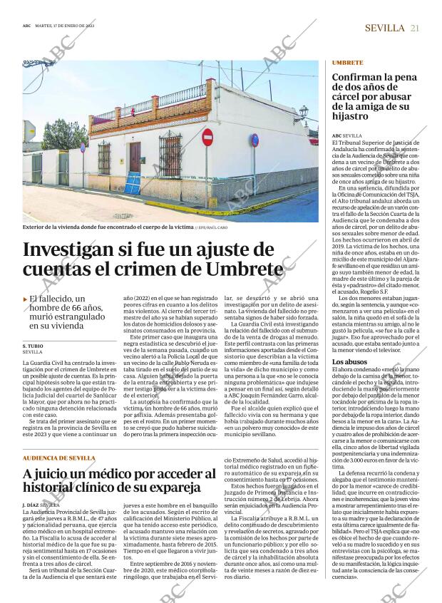 ABC SEVILLA 17-01-2023 página 21
