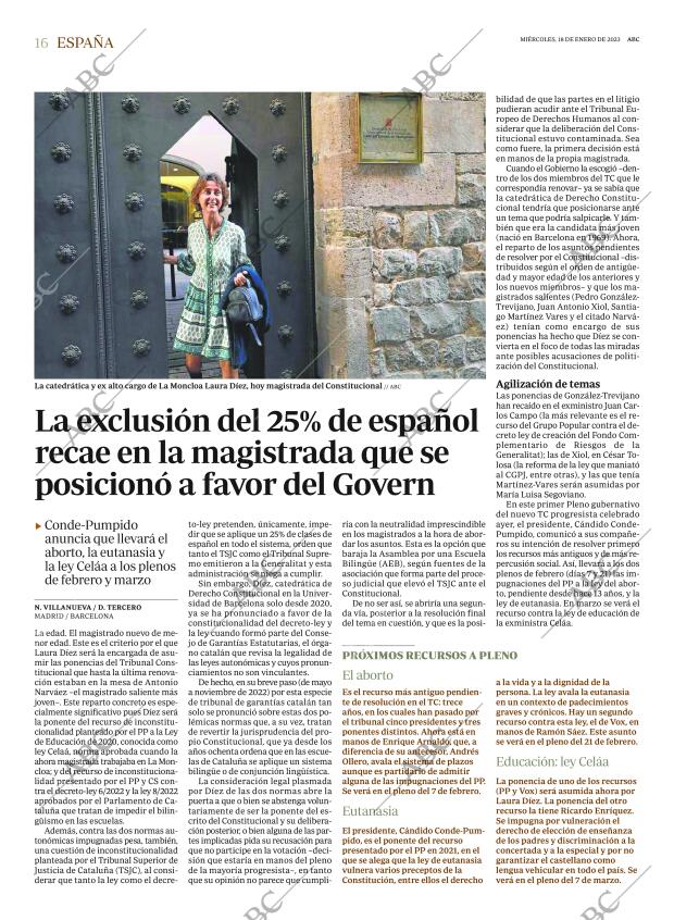 ABC MADRID 18-01-2023 página 16