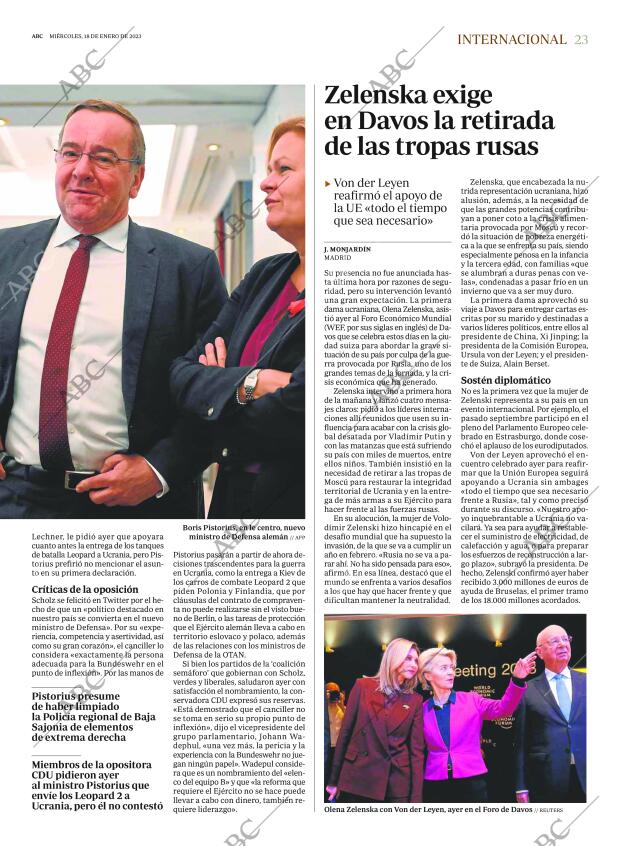 ABC MADRID 18-01-2023 página 23