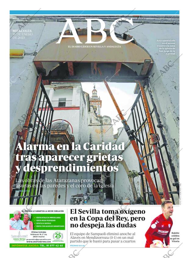 ABC SEVILLA 18-01-2023 página 1