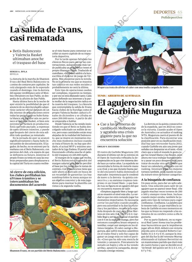 ABC SEVILLA 18-01-2023 página 65