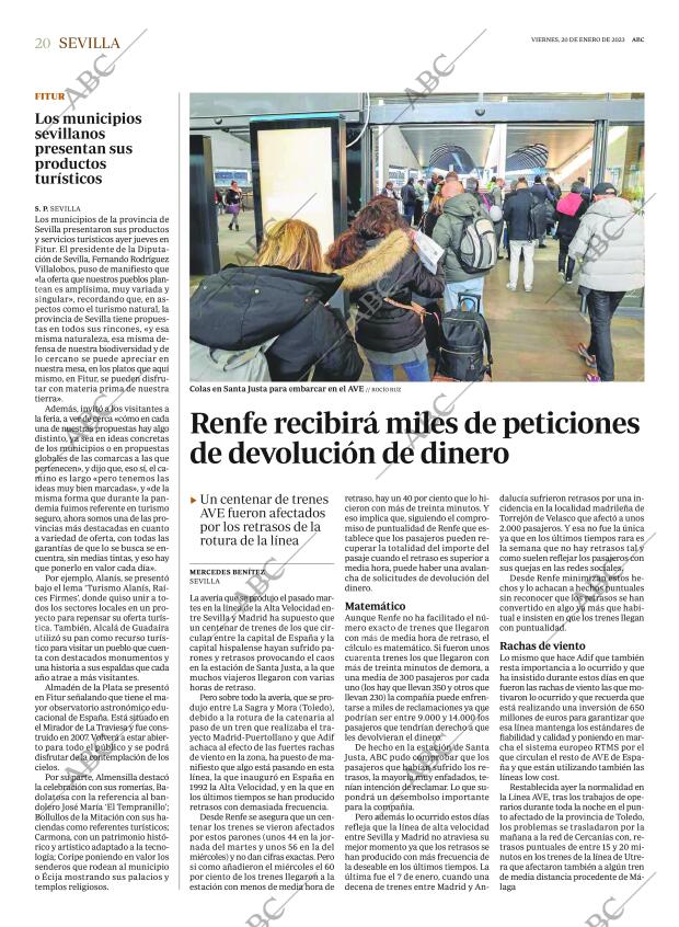 ABC SEVILLA 20-01-2023 página 20