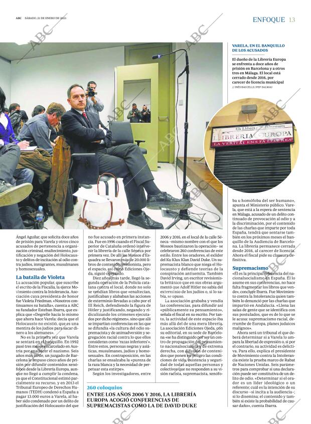 ABC MADRID 21-01-2023 página 13